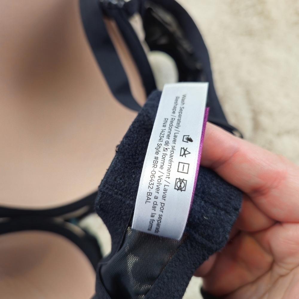 AdoreMe Black Patterned Bra 40C - Picture 9 of 9